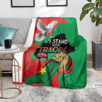 Traore Burkina Faso Blanket I Stand With Traore