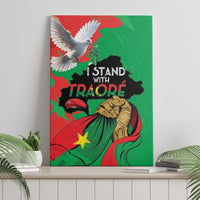 Traore Burkina Faso Canvas Wall Art I Stand With Traore