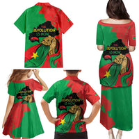 Traore Burkina Faso Family Matching Puletasi and Hawaiian Shirt I Stand With Traore