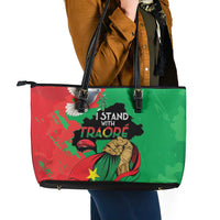 Traore Burkina Faso Leather Tote Bag I Stand With Traore