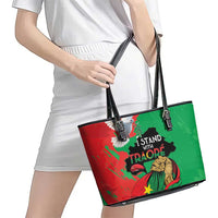 Traore Burkina Faso Leather Tote Bag I Stand With Traore