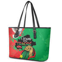 Traore Burkina Faso Leather Tote Bag I Stand With Traore