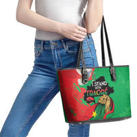 Traore Burkina Faso Leather Tote Bag I Stand With Traore