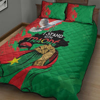 Traore Burkina Faso Quilt Bed Set I Stand With Traore