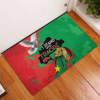 Traore Burkina Faso Rubber Doormat I Stand With Traore