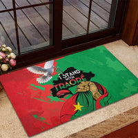 Traore Burkina Faso Rubber Doormat I Stand With Traore