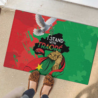 Traore Burkina Faso Rubber Doormat I Stand With Traore