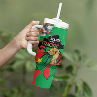 Traore Burkina Faso Tumbler With Handle I Stand With Traore