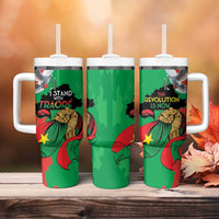 Traore Burkina Faso Tumbler With Handle I Stand With Traore