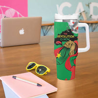 Traore Burkina Faso Tumbler With Handle I Stand With Traore