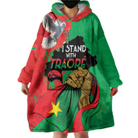 Traore Burkina Faso Wearable Blanket Hoodie I Stand With Traore