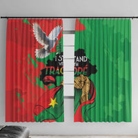 Traore Burkina Faso Window Curtain I Stand With Traore