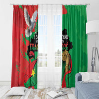 Traore Burkina Faso Window Curtain I Stand With Traore