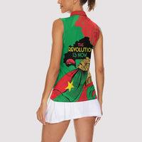 Traore Burkina Faso Women Sleeveless Polo Shirt I Stand With Traore
