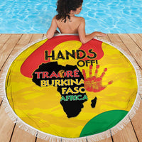 Hands Off Traore Burkina Faso Africa Beach Blanket