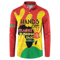 Hands Off Traore Burkina Faso Africa Button Sweatshirt