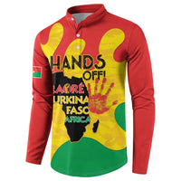 Hands Off Traore Burkina Faso Africa Button Sweatshirt
