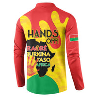 Hands Off Traore Burkina Faso Africa Button Sweatshirt