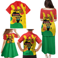Hands Off Traore Burkina Faso Africa Family Matching Puletasi and Hawaiian Shirt