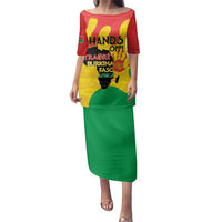 Hands Off Traore Burkina Faso Africa Family Matching Puletasi and Hawaiian Shirt