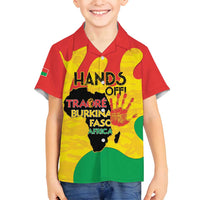 Hands Off Traore Burkina Faso Africa Family Matching Puletasi and Hawaiian Shirt
