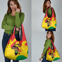 Hands Off Traore Burkina Faso Africa Grocery Bag