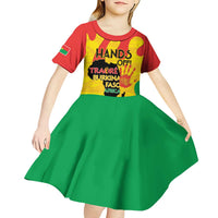 Hands Off Traore Burkina Faso Africa Kid Short Sleeve Dress
