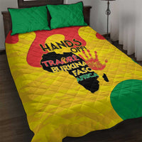Hands Off Traore Burkina Faso Africa Quilt Bed Set
