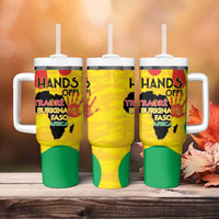 Hands Off Traore Burkina Faso Africa Tumbler With Handle