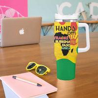 Hands Off Traore Burkina Faso Africa Tumbler With Handle
