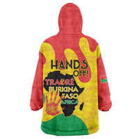 Hands Off Traore Burkina Faso Africa Wearable Blanket Hoodie