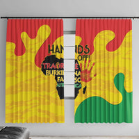 Hands Off Traore Burkina Faso Africa Window Curtain