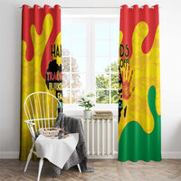 Hands Off Traore Burkina Faso Africa Window Curtain