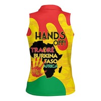 Hands Off Traore Burkina Faso Africa Women Sleeveless Polo Shirt