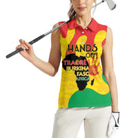 Hands Off Traore Burkina Faso Africa Women Sleeveless Polo Shirt