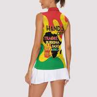 Hands Off Traore Burkina Faso Africa Women Sleeveless Polo Shirt