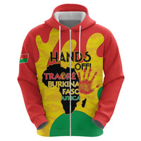Hands Off Traore Burkina Faso Africa Zip Hoodie