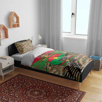 Burkina Faso Military Bedding Set Bravo Caption Traore! Viva Burkina Faso Nation!