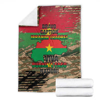 Burkina Faso Military Blanket Bravo Caption Traore! Viva Burkina Faso Nation!