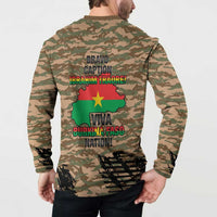 Burkina Faso Military Button Sweatshirt Bravo Caption Traore! Viva Burkina Faso Nation!