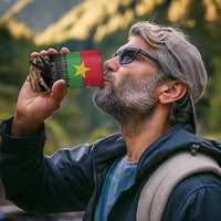 Burkina Faso Military 4 in 1 Can Cooler Tumbler Bravo Caption Traore! Viva Burkina Faso Nation!
