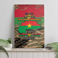 Burkina Faso Military Canvas Wall Art Bravo Caption Traore! Viva Burkina Faso Nation!