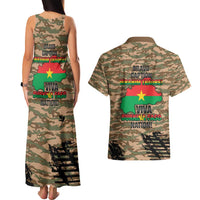Burkina Faso Military Couples Matching Tank Maxi Dress and Hawaiian Shirt Bravo Caption Traore! Viva Burkina Faso Nation!