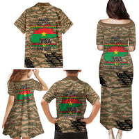 Burkina Faso Military Family Matching Puletasi and Hawaiian Shirt Bravo Caption Traore! Viva Burkina Faso Nation!