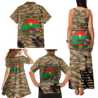 Burkina Faso Military Family Matching Tank Maxi Dress and Hawaiian Shirt Bravo Caption Traore! Viva Burkina Faso Nation!