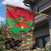 Burkina Faso Military Garden Flag Bravo Caption Traore! Viva Burkina Faso Nation!