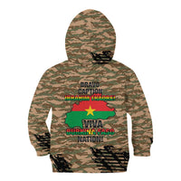 Burkina Faso Military Kid Hoodie Bravo Caption Traore! Viva Burkina Faso Nation!