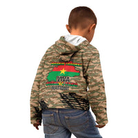 Burkina Faso Military Kid Hoodie Bravo Caption Traore! Viva Burkina Faso Nation!