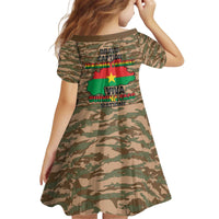 Burkina Faso Military Kid Short Sleeve Dress Bravo Caption Traore! Viva Burkina Faso Nation!