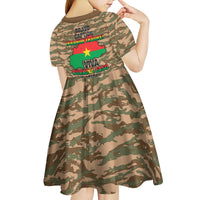 Burkina Faso Military Kid Short Sleeve Dress Bravo Caption Traore! Viva Burkina Faso Nation!